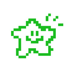 green pixel art
