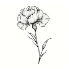 mother Carnation flower ai generated