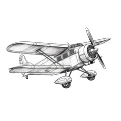 aircraft Vintage Airplane ai generated