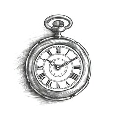 old vintage pocket watch ai generated