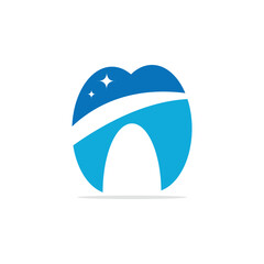 Dental logo design on white background