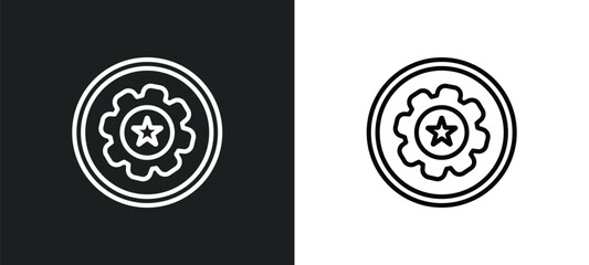 favorite up outline icon in white and black colors. favorite up flat vector icon from web collection for web, mobile apps and ui.