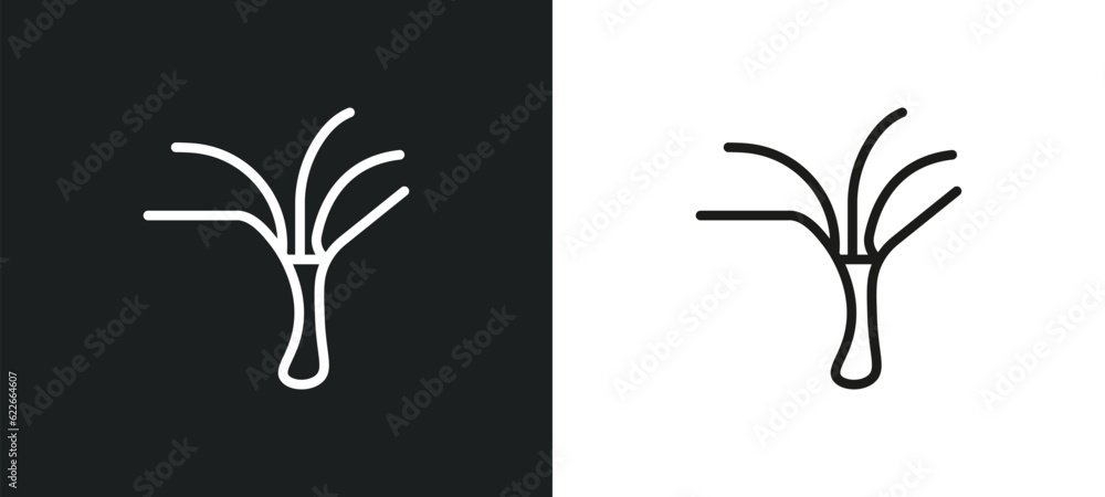 Poster spring outline icon in white and black colors. spring flat vector icon from weather collection for w