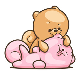 Family Pomeranian Sticker