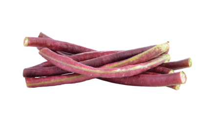 red Long bean isolated on transparent png