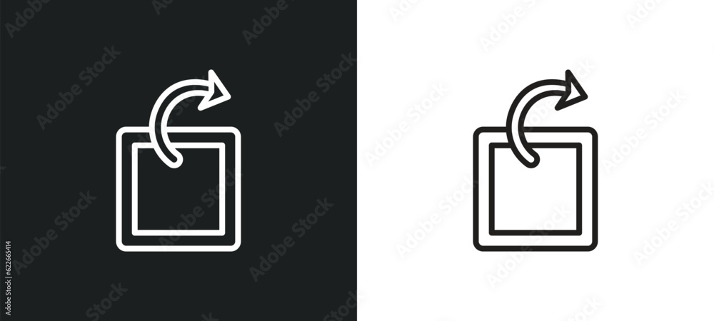 Poster paper bird outline icon in white and black colors. paper bird flat vector icon from user interface c