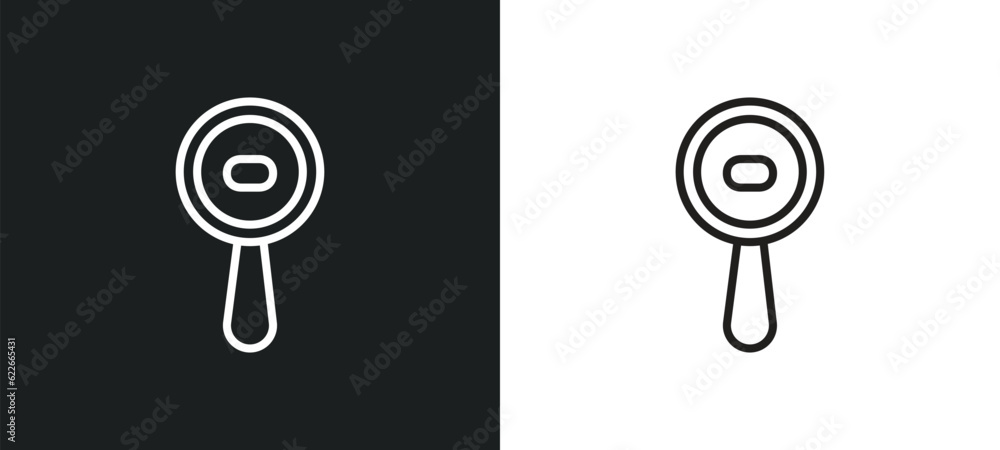 Poster gear option outline icon in white and black colors. gear option flat vector icon from user interface