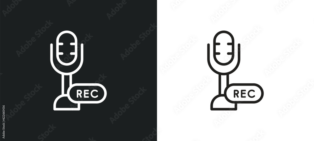 Poster compose outline icon in white and black colors. compose flat vector icon from user interface collect