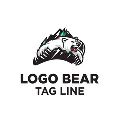 bear mascot logo