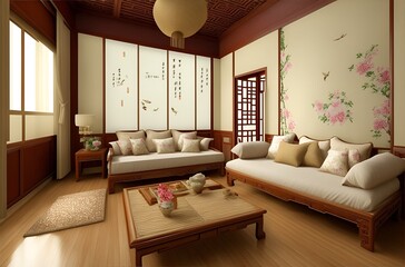 Habitación estilo asia
