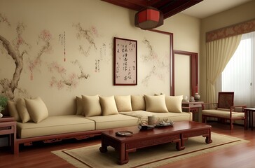 Habitación estilo asia