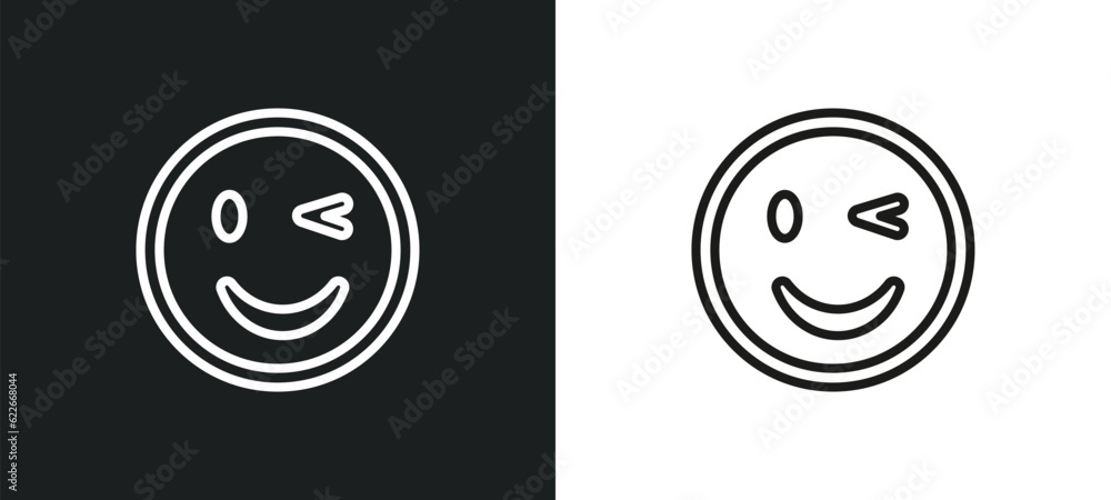 Poster no tittling outline icon in white and black colors. no tittling flat vector icon from user interface