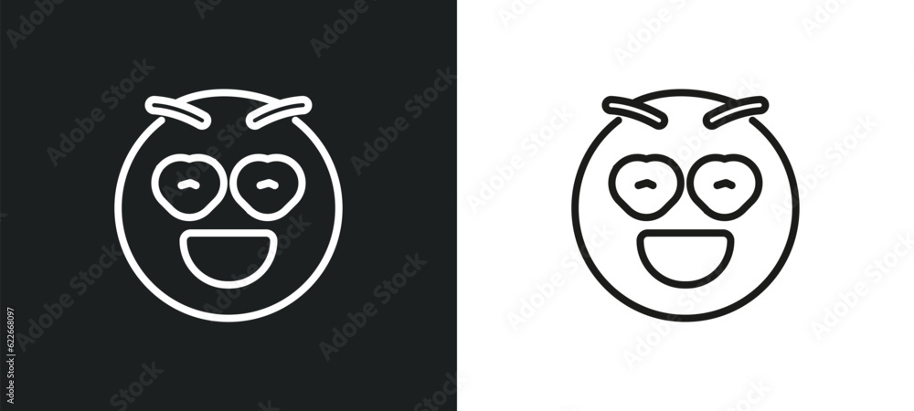 Aufkleber 40 fe outline icon in white and black colors. 40 fe flat vector icon from user interface collection 