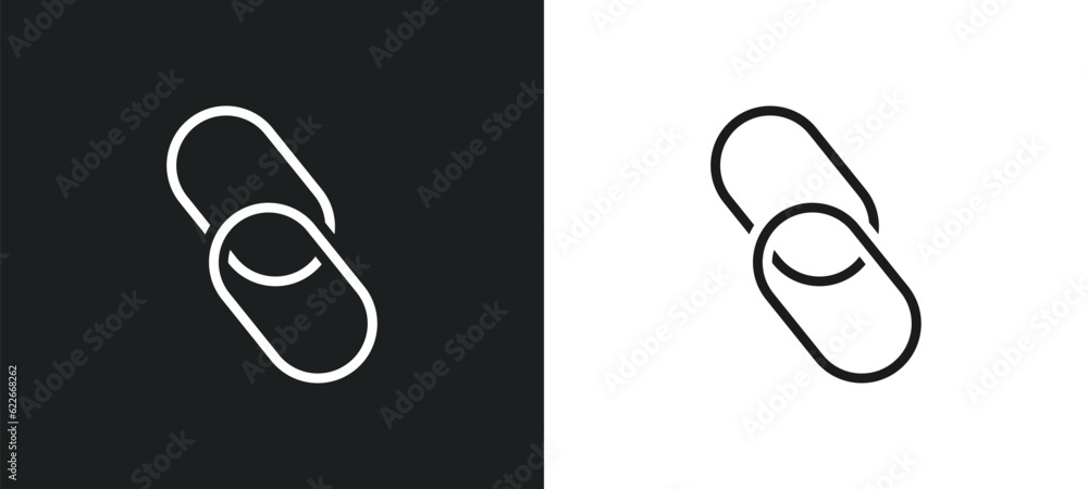 Poster refresh arrows outline icon in white and black colors. refresh arrows flat vector icon from user int
