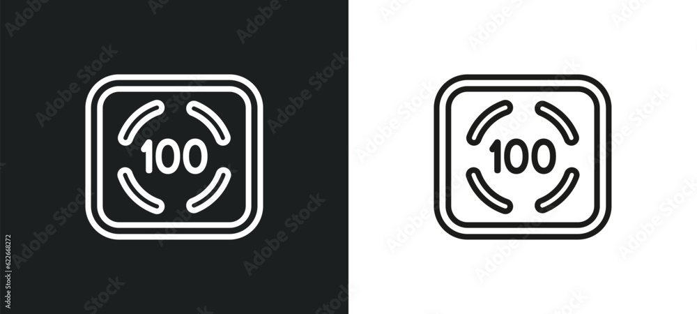 Poster loop arrow outline icon in white and black colors. loop arrow flat vector icon from user interface c