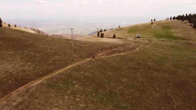Riding on some of the enduro trails from the Red Bull Romaniacs with our tourguide Yoan. Close from the town of Sibiu in Transilvania lies the Carpatihans.