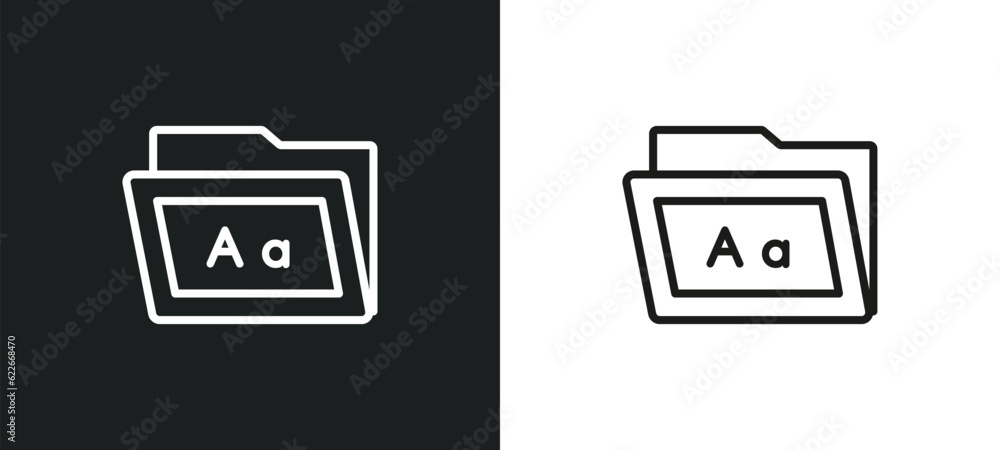 Poster reload webpage outline icon in white and black colors. reload webpage flat vector icon from user int