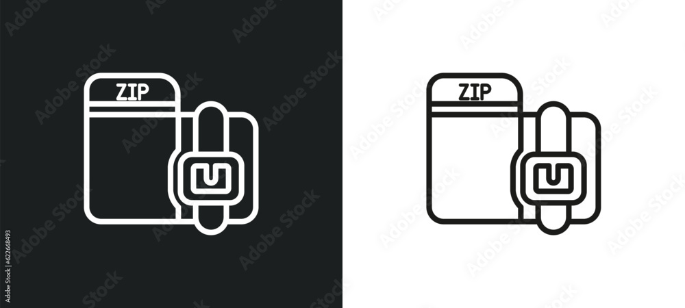 Poster pointing up arrow outline icon in white and black colors. pointing up arrow flat vector icon from us