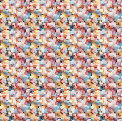 Seamless colorful pattern. Digital art.  Generative AI