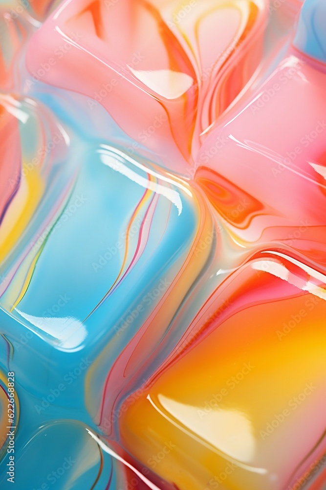 Poster macro texture of soap in water background. generative ai
