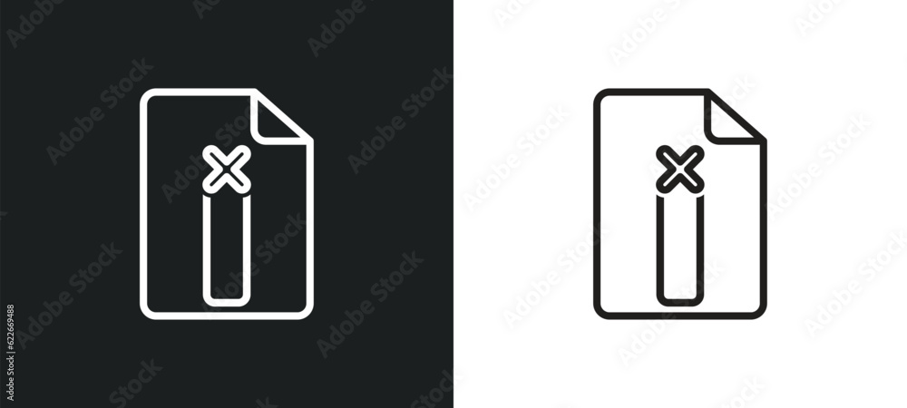 Poster remove right frame outline icon in white and black colors. remove right frame flat vector icon from 