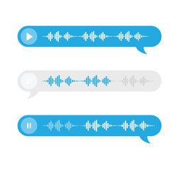 Voice Messages icon, event notification. Modern flat style isolated on white background 