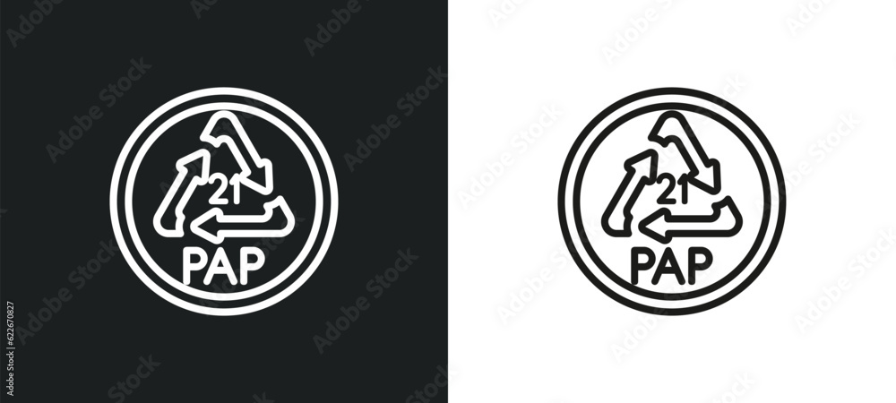 Poster favorites button outline icon in white and black colors. favorites button flat vector icon from user