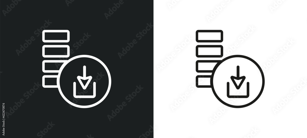 Poster add user outline icon in white and black colors. add user flat vector icon from user interface colle