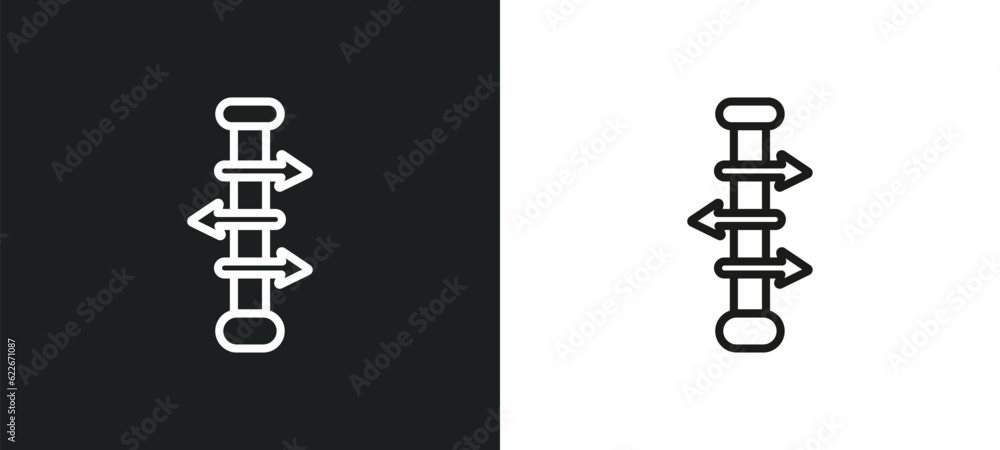 Poster gallery outline icon in white and black colors. gallery flat vector icon from user interface collect