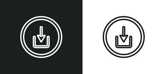 layout outline icon in white and black colors. layout flat vector icon from user interface collection for web, mobile apps and ui.