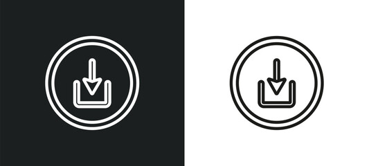 layout outline icon in white and black colors. layout flat vector icon from user interface collection for web, mobile apps and ui.