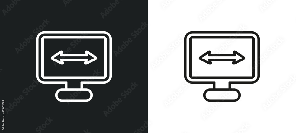 Poster connectivity outline icon in white and black colors. connectivity flat vector icon from user interfa