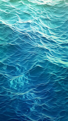 Blue ocean texture sea waves nature background 