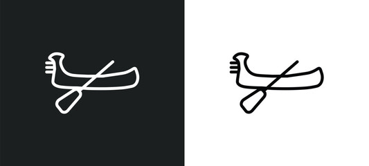 gondola outline icon in white and black colors. gondola flat vector icon from transportation collection for web, mobile apps and ui. © Digital Bazaar