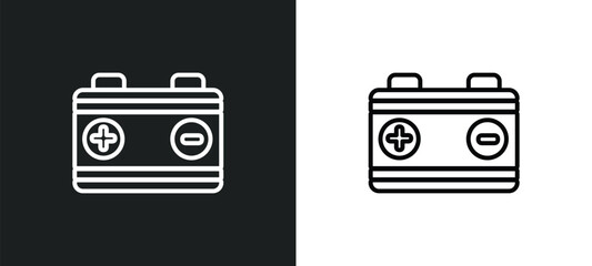 workshop repair outline icon in white and black colors. workshop repair flat vector icon from transport collection for web, mobile apps and ui.