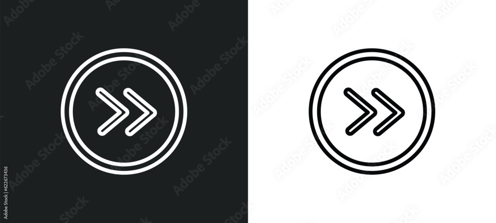 Poster shift outline icon in white and black colors. shift flat vector icon from transport collection for w
