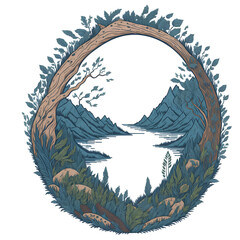 Nature's Embrace: A Circular Canvas!