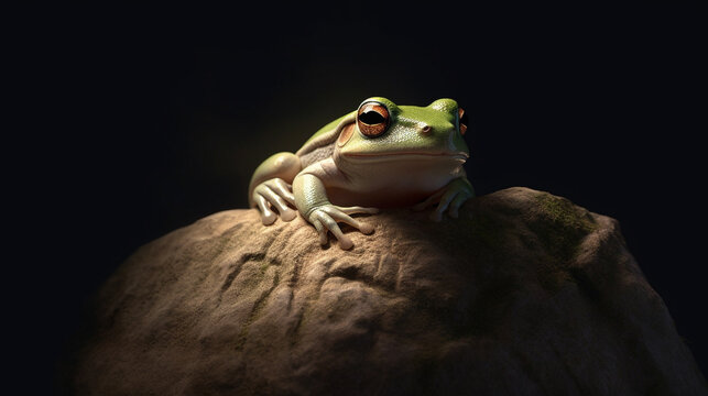 red eyed frog HD 8K wallpaper Stock Photographic Image