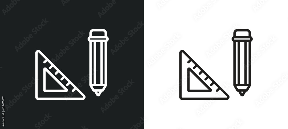Poster outline icon in white and black colors. flat vector icon from tools and utensils collection for web,