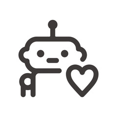 製品設計やアプリ開発やプログラミングに最適な、シンプルで使いやすいロボットAIアイコン2