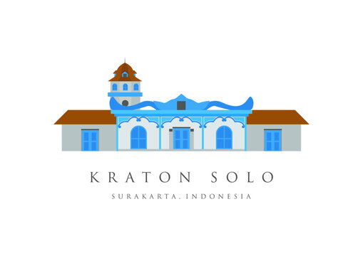 kraton kasunanan surakarta in solo city. surakarta landmark. the landmark Icon of solo City, surakarta, indonesia.