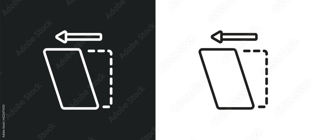 Poster shear outline icon in white and black colors. shear flat vector icon from tools and utensils collect