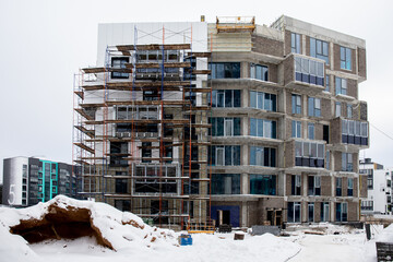 residential building balconies condominium apartments modern living