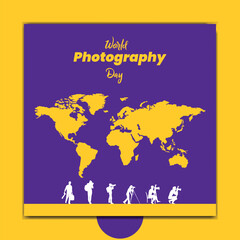 World Photography day social media trending poster design