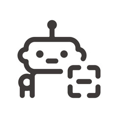製品設計やアプリ開発やプログラミングに最適な、シンプルで使いやすいロボットAIアイコン6