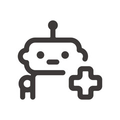 製品設計やアプリ開発やプログラミングに最適な、シンプルで使いやすいロボットAIアイコン8