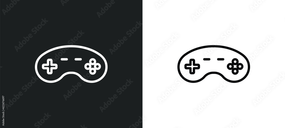 Poster wireless gadget outline icon in white and black colors. wireless gadget flat vector icon from techno