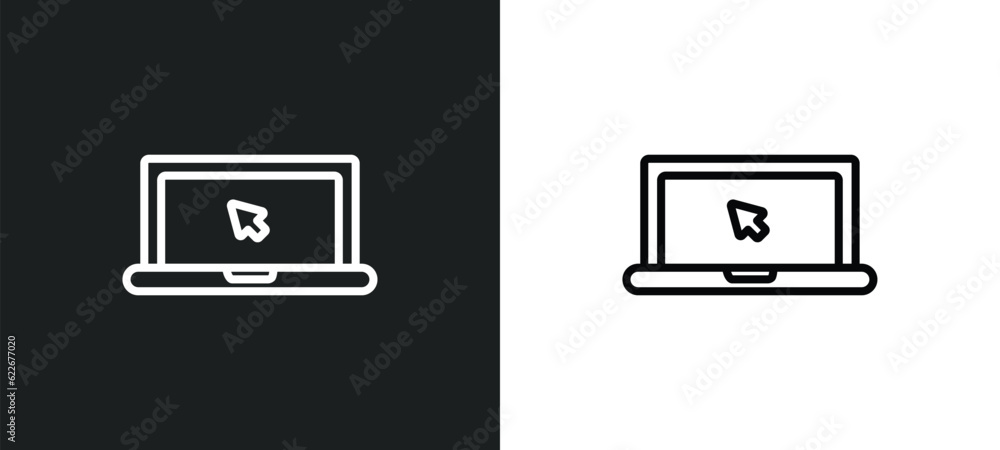 Poster technology outline icon in white and black colors. technology flat vector icon from technology colle