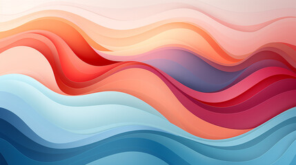 Whimsical Waves Pattern Design Landscape