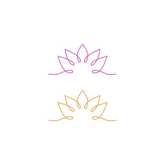 YOGA STUDIO SIGN SYMBOL LOGO VECTOR ISOLATED ON WHITE